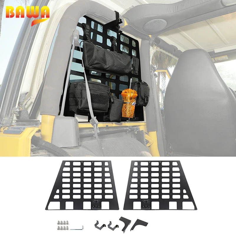 Bawa Multifunction Trunk Storage Rack Organizer Shelf For Jeep Wrangler Tj 19972006 Car