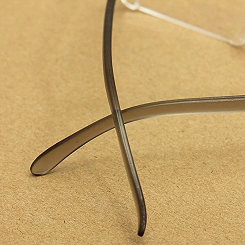 2Pcs Trendy Reading Glasses Nerd Glasses Reading Aid Visual Aid Modern Design Borderless+2.0 with+1