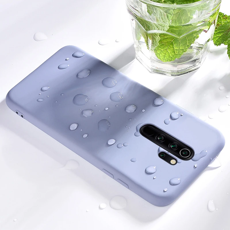 Чехол для Xiaomi чехол из жидкого силикона Ударопрочный Мягкий бампер телефона 9 Pro