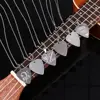 1pc Metal Acoustic Electric Guitar Bass Necklace Pick Durable Stainless Steel Thin Mediator Pick With Chain For Guitarra ► Photo 1/6