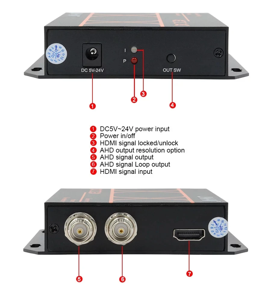 LINK-MI LM-HDA01 HDMI в AHD конвертер, с 1xlooping AHD выходом
