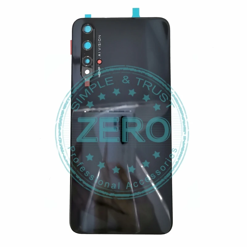 Для huawei Honor 20 Задняя крышка батареи+ камера Стекло Объектив для Honor20 задний корпус сменный запчасти
