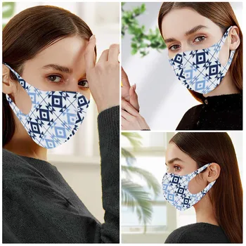 

1pc Reusable Colorful Fabric Face Turban Stylish Fashionable Neutral Washable Mask Mouth Cover Washable Reusable Mouth Mask Care