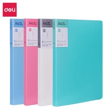 Deli, Яркая Цветная серия A4, длинный зажим, сумка-вкладыш, твердая папка, нержавеющая сталь, зажим, офисные принадлежности, 5058, красный, синий, держатель для документов