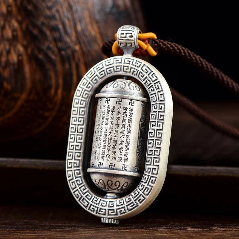 

New Heart Sutra Shurangama Mantra Pendant Men's Safety And Health Pendant Amulet Necklace Women's Jewelry Accessories