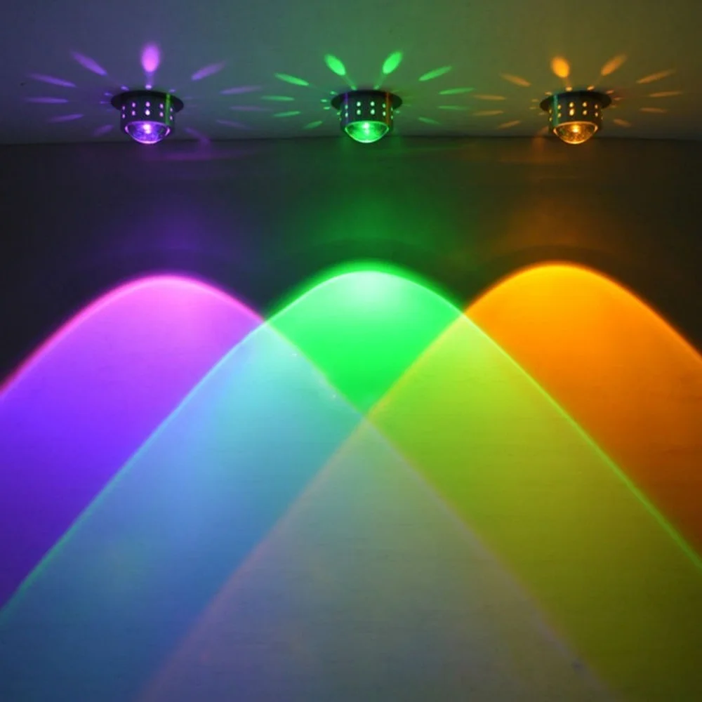 Tanie Nowoczesna lampa sufitowa LED RGB 3W korytarz lampa sufitowa galeria