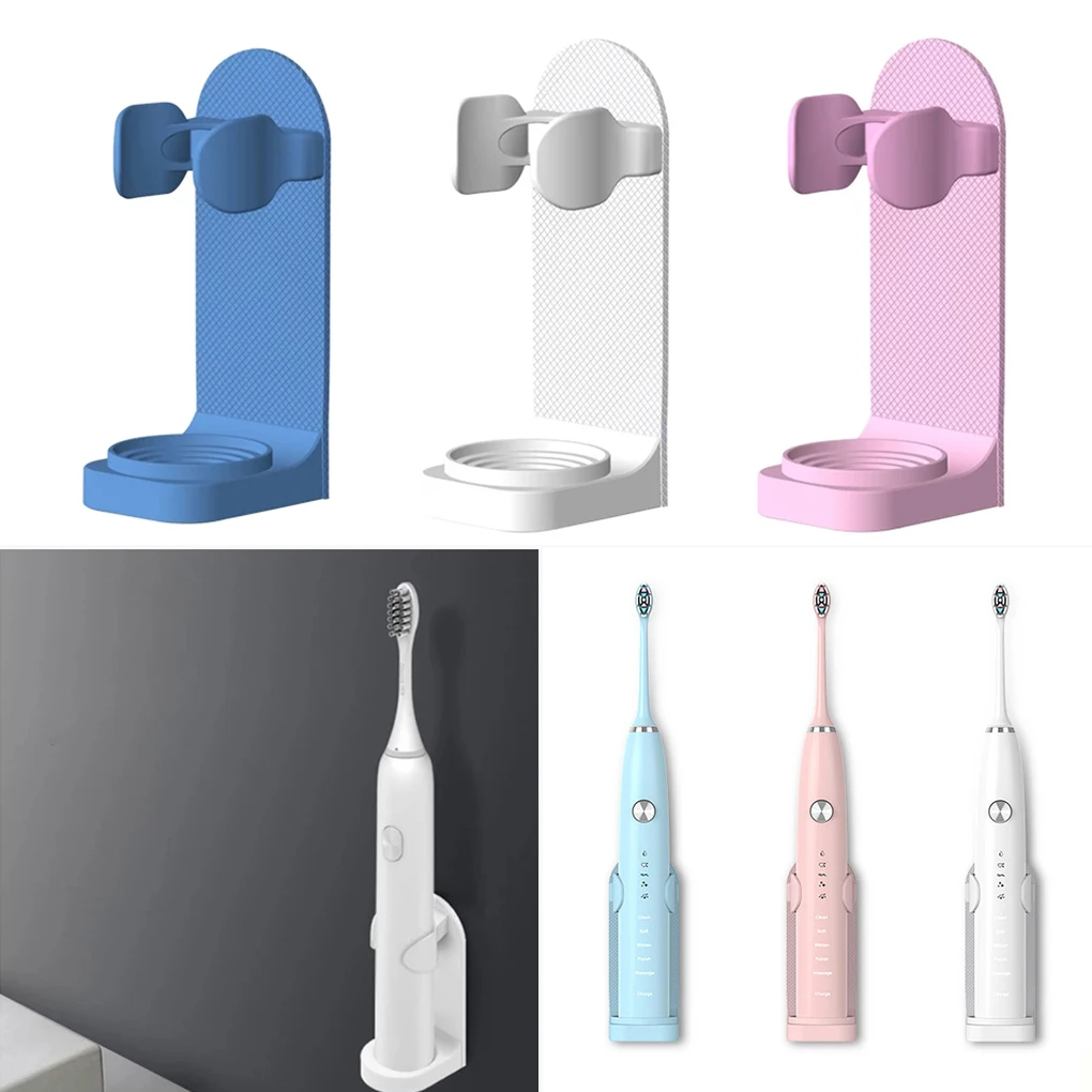 Soporte Universal para cepillo de dientes eléctrico montado en la pared, organizador de baño antimanchas ajustable, ahorro de espacio