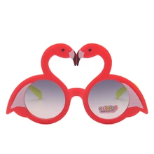 Новые детские солнцезащитные очки, модные детские солнцезащитные очки с лебедем, маскарадные очки, Детские зеркальные очки