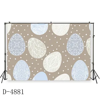 

HUAYI colorful cartton eggs photo shoot backdrop spring Easter day photography background studio props photo booth