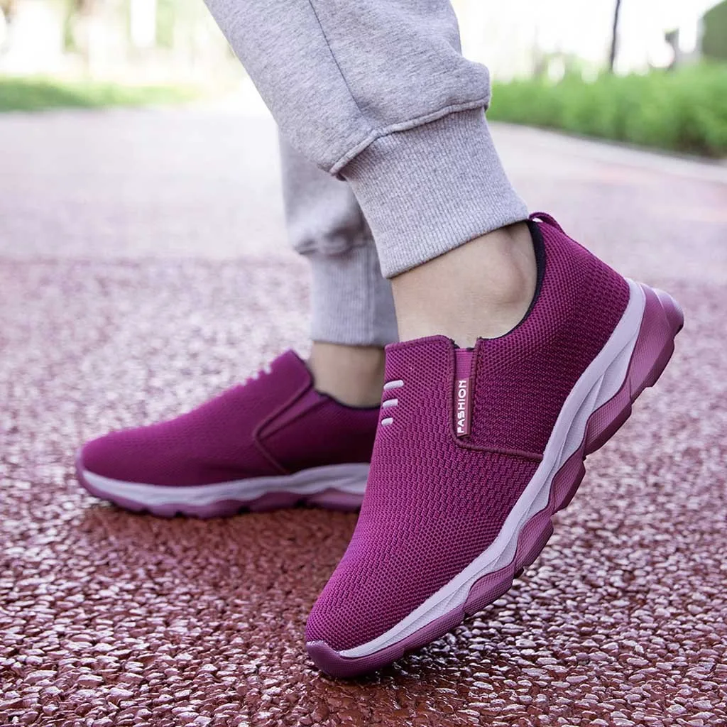 

YOUYEDIAN 2019 New Flats sneakers women shoes Ladies Shoes Woman slip on Mesh Breathable Female Sneakers Zapatillas Mujer 8M2