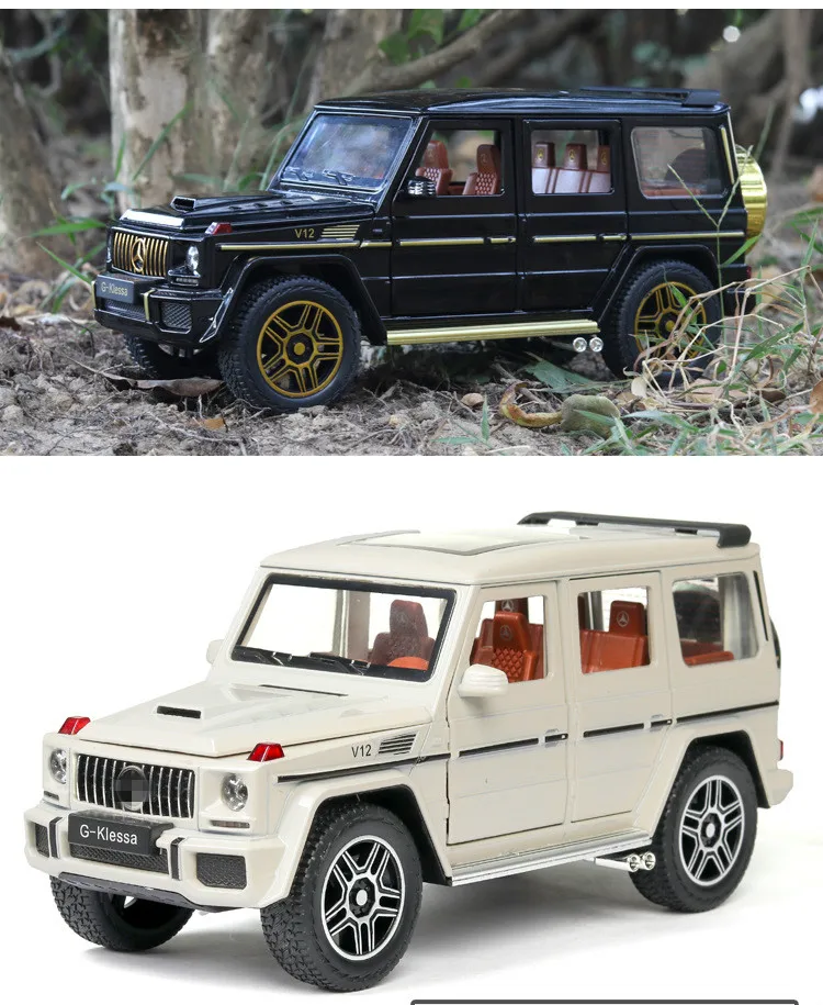 1:24 моделирование Dapen G63 со звуком и светильник Бумеранг функция сплава Off-модель дорожного транспортного средства кулон