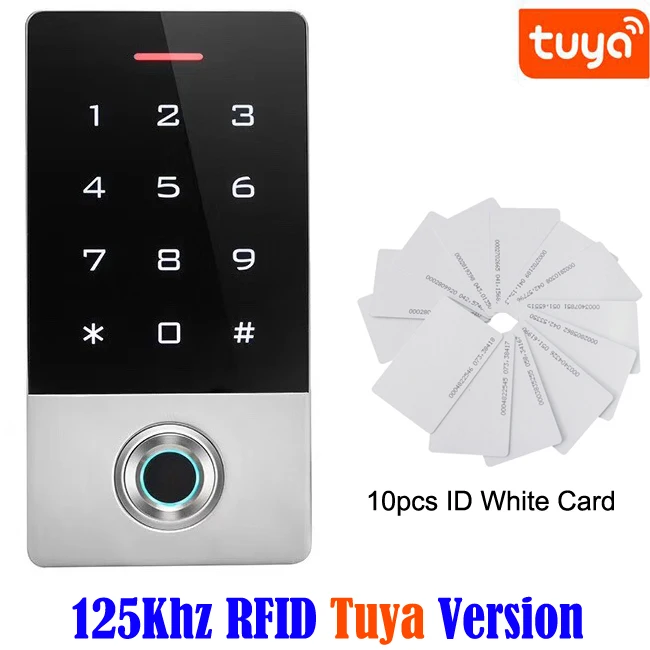 keypad outdoor IP68 Waterproof WIFI Tuya APP Biometric Fingerprint Access Controller Metal RFID Card Standalone Door Access Control System magnetic door lock with keypad Access Control Systems