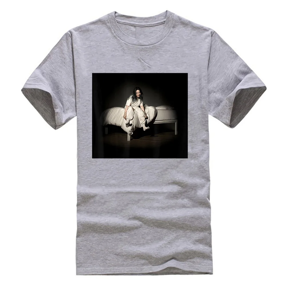 Черная футболка Billie Eilish Sweet Dreams S 3Xl Подарочная футболка на день рождения - Цвет: Серый