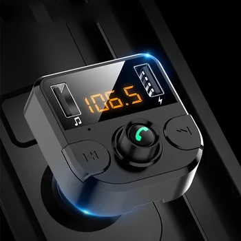 

FM Transmitter Car LCD MP3 Player Wireless Bluetooth Receiving Car Kit 4.6A fast USB Hands Free USB Charger FM Modulator