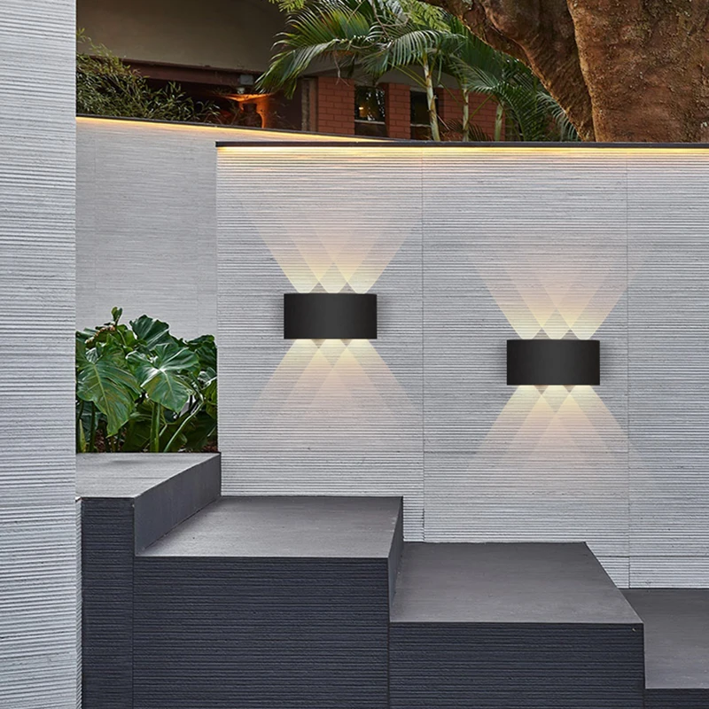 LED Wall Light IP65 Waterproof Outdoor Fence Garden Aluminum IP20 ABS Indoor Fashion Lamp For Living Room Stairs Corridor