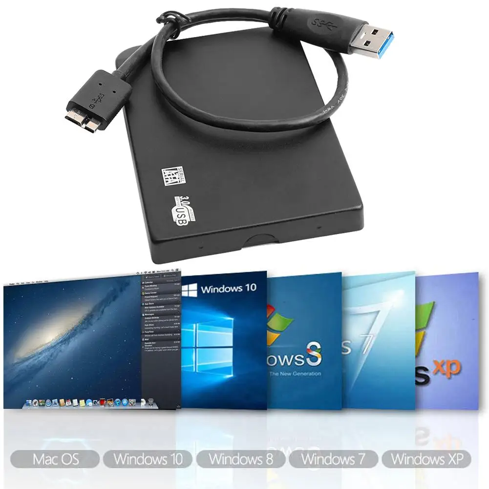 2.5 inch External HDD Black Plastic High Speed Micro B to USB 3.0 PC Mechanical Hard Disk Drive Computer Accessories