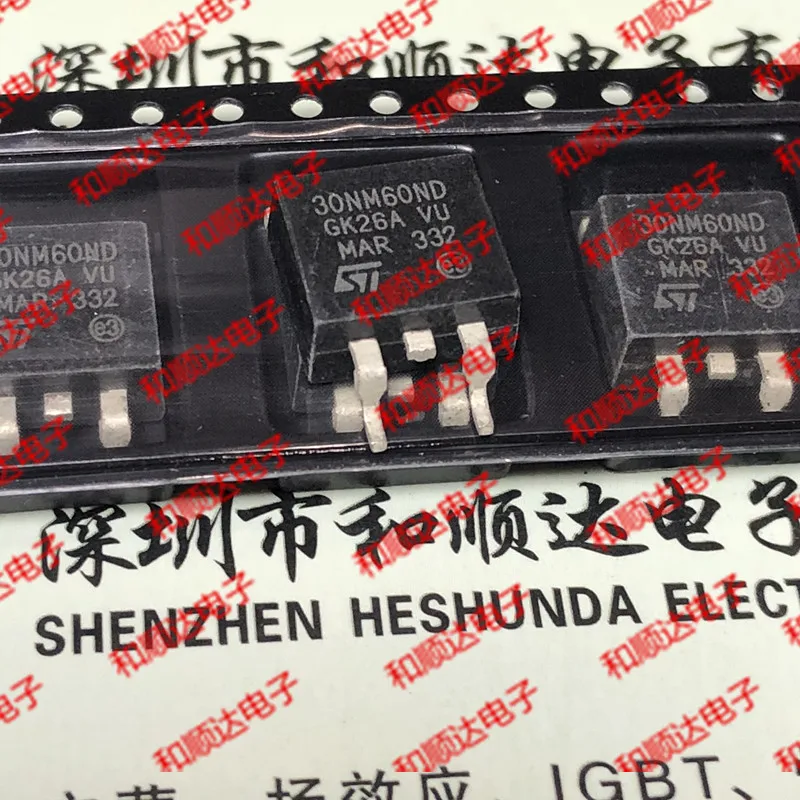 5 шт/30NM60ND STB30NM60ND до-263 TO263
