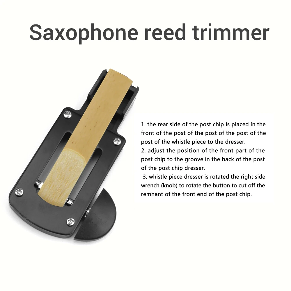 Sassofono Reed Cutter Soprano Alto Sassofono Tenore Reed Trimmer Clarinetto Reed Cutter Strumenti A Fiato Strumento Di Riparazione