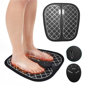 

Electric EMS Foot Massager Pad Feet Muscle Stimulator Foot Massage Mat Improve Blood Circulation Relieve Ache Pain Health Care