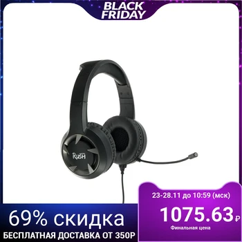 

Headphones SmartBuy RUSH MACE, gaming, full-size, microphone, 3.5 mm, 2.4 m, black 4917840