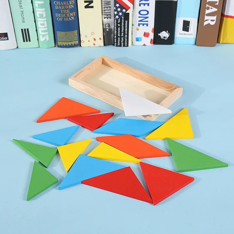 

Kindergarten Teaching Aids Early Childhood Home Edition 14 Pieces Children 3D Puzzle Model Matching Building Blocks Educational