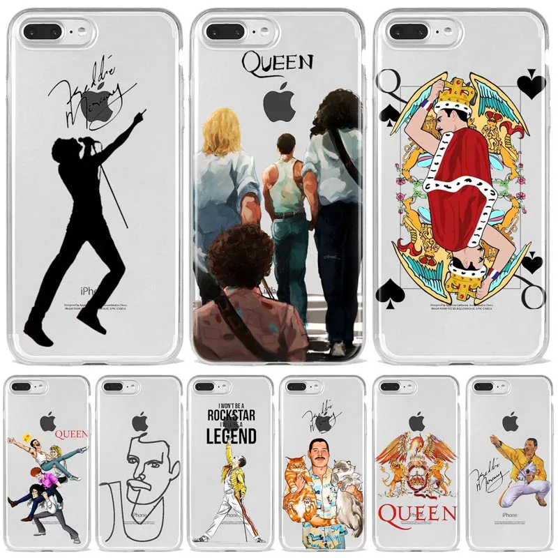 Чехол для Телефона iPhone 12 11Por Mini Max X XR XS 8 7 6 6S Plus SE Freddie Mercury Queen band мягкий силиконовый