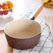 Кухонный горшок для готовки Maifan Stone с антипригарным покрытием для приготовления лапши горячего молока суповые горшки японский стиль Снежная сковорода Универсальная кухонная посуда 18C