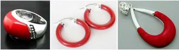 Набор ювелирных жемчужин идеально подходящие красные резные покрытые лаком