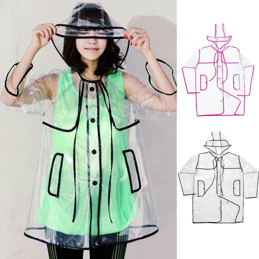 Waterproof Transparent Rain Coat 