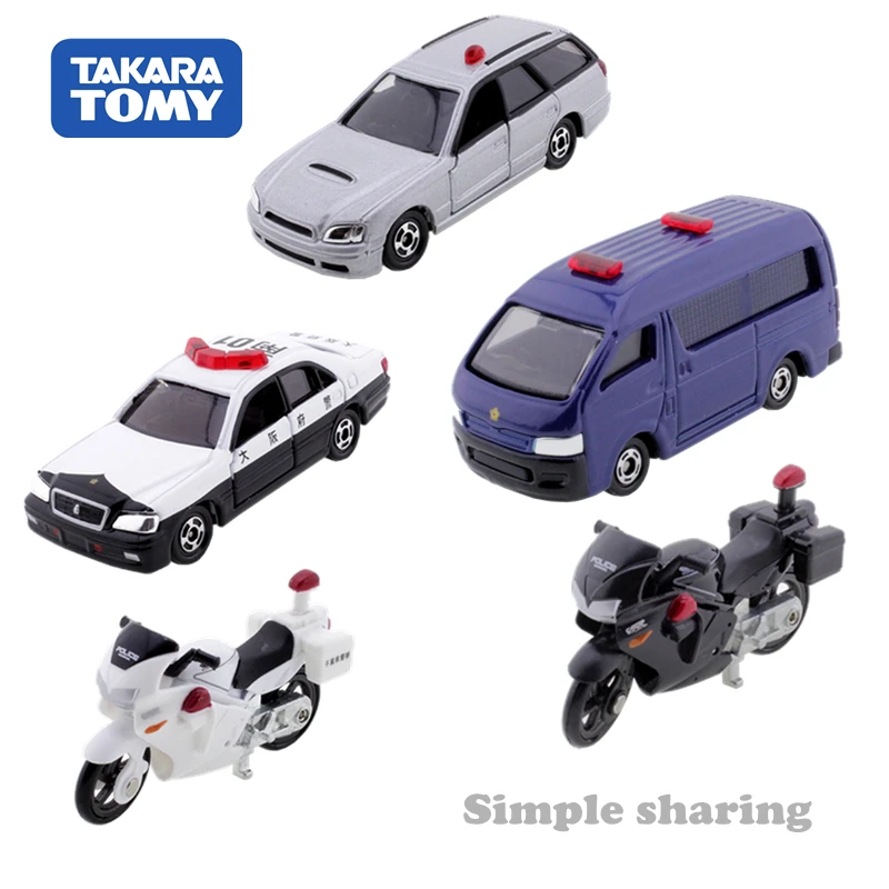 Takara tomy tomica полицейский Мотоцикл модель комплект литой миниатюрный автомобиль