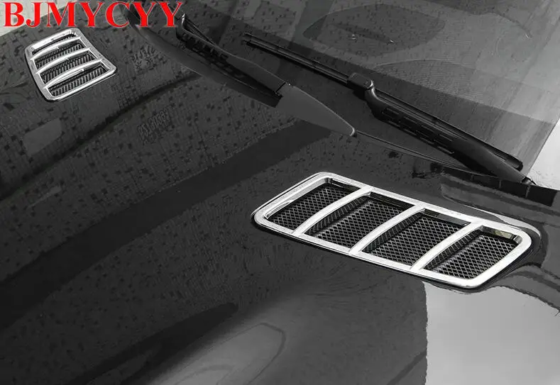 BJMYCYY 2 шт./компл. автомобиля капот из фурмы декоративная рамка из АБС для Mercedes Benz G class GLE GLS GL ML GL350 GLS 400 450