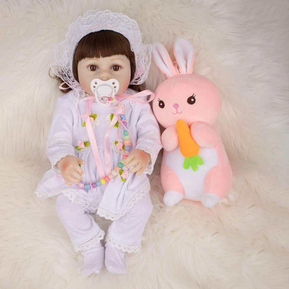 48 см Мода Bebe Reborn Baby Doll силикон полное тело Реалистичная принцесса девочка кукла с