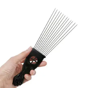 

2pcs Steel Needle Comb Fan-Shaped Wide Tooth Comb Hair Detangling Combs Hairdressing Rake Comb Slick Styling Hair Brush