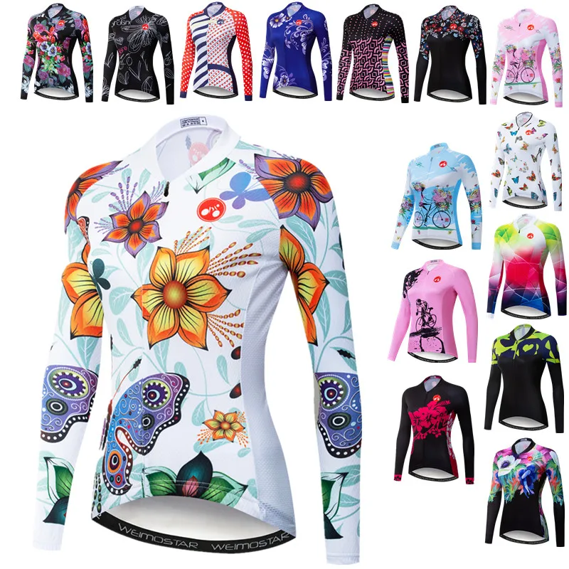 Women Cycling Shirt Long Sleeve Breathable
