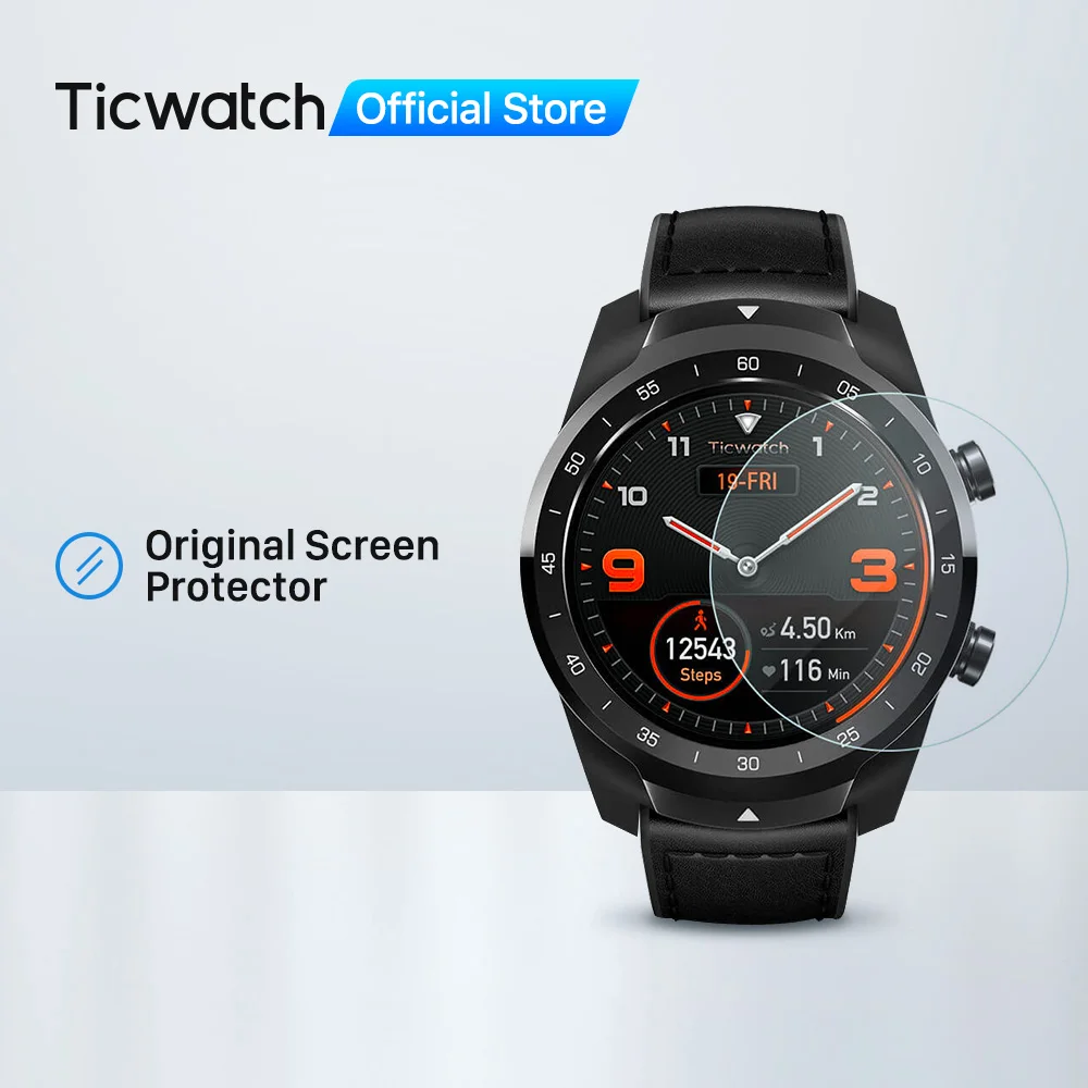 TicWatch Official Screen Film Protector General size for Pro/S2/E2/E/S/Pro 4G/Pro 2020