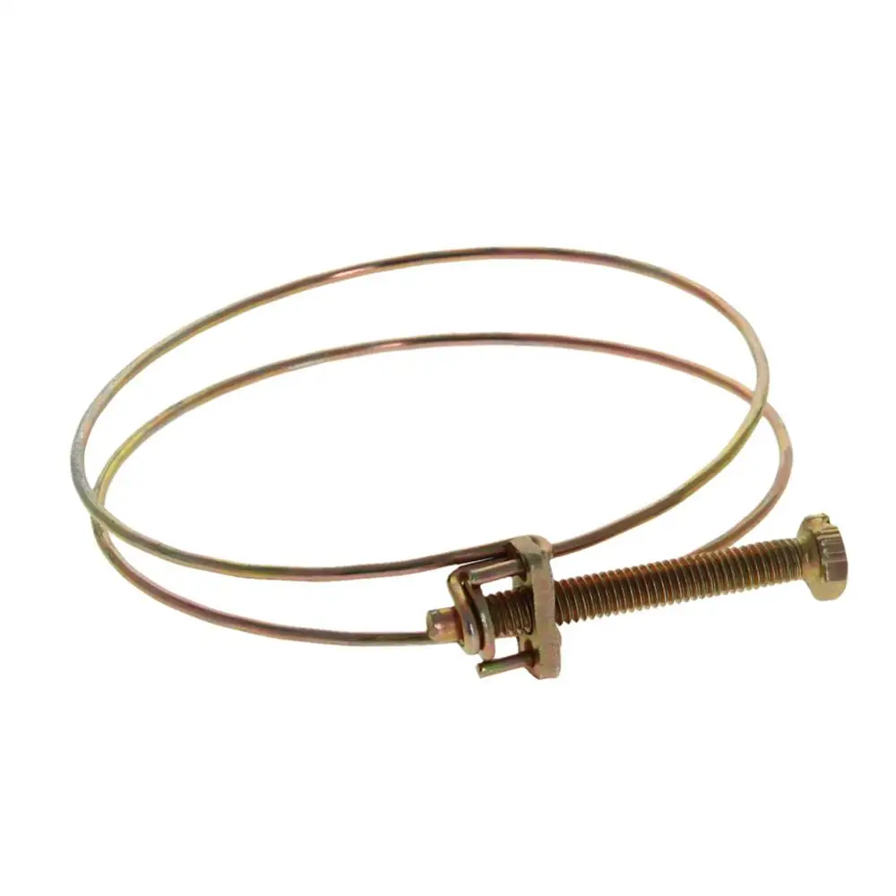 MroMax Double Steel Wire Strong Clamp Iron Inner Diameter 85/90/95/100/110mm Galvanized Thickness 2.2mm Screw Length 6*50/6*60mm