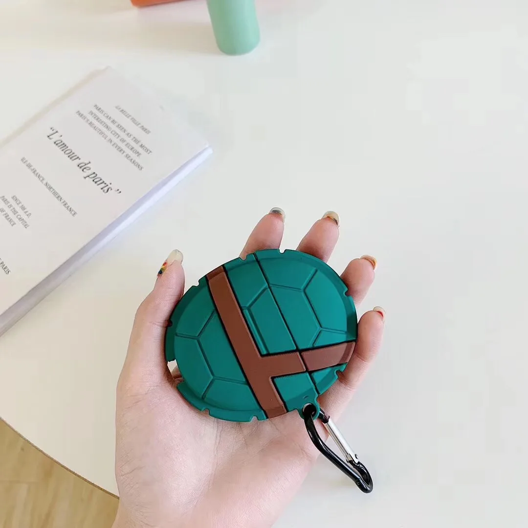 Японская Милая черепаха для долголетия+ кольцо Bluetooth беспроводная гарнитура Набор силиконовый чехол для гарнитура для airpods защитный анти-капля чехол