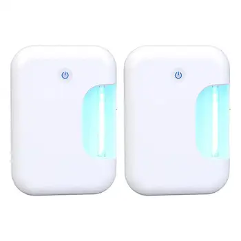 

2pcs Portable UVC UV Light Wardrobe Sterilizer Ozone Disinfection Machine Shoe Cabinet Sterilizer Lamp Cabinet Disinfector