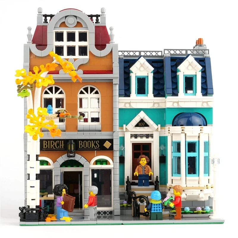 

IN STOCK Creator Bookshop City Street View Model Building Blocks Compatible 10270 Bricks DIY Toys for Children Christmas Gift