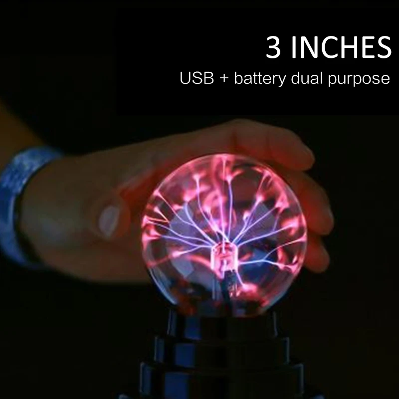 3-дюймовый USB светильник ning электростатический ионный магический хрустальный шар