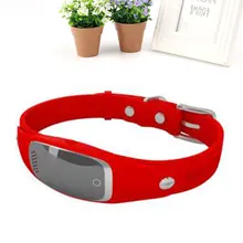 ПЭТ смарт gps силиконовый gps позиционирование gps локатор трекер красный устройство Универсальный IP65 3,7 в 1,2 дюйма Интеллектуальный Электрический