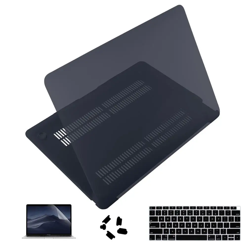 Для Macbook Air 11 12 Retina13 15 чехол матовый Жесткий с Экран пленка для Iphone Ipad Mini 13 2018 A1932 Pro