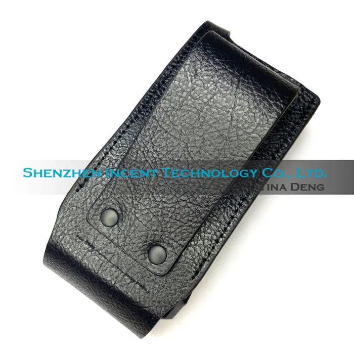 VOIONAIR Genuine Hard Leather Carrying Case For Two Way Radio GP338D GP338D+ XIRP8668