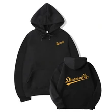 Толстовки для новосов Homens в стиле хип-хоп DREAMVILLE J Cole Logotipo Com Capuz Carta Presa J Cole Com Capuz Inverno толстовки do Velo Dos