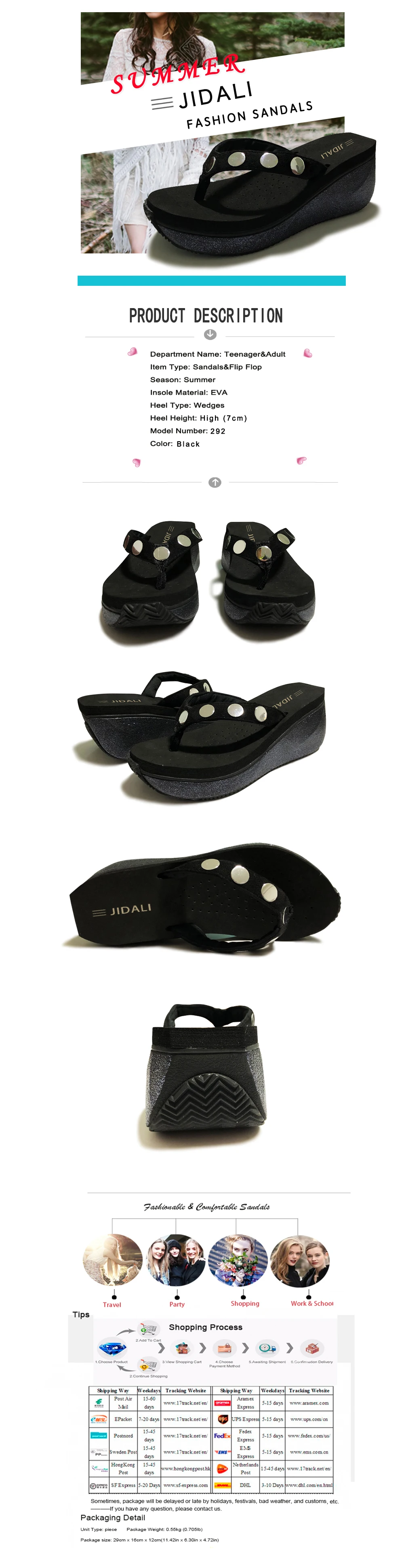JIDALI/Модные женские яркие шлепанцы с заклепками; женская обувь на платформе; спортивные сандалии на высокой танкетке из ЭВА; Летние Размеры 35-39