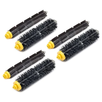 

3 Sets Bristle and Flexible Beater Brush Set Replacement for IRobot Roomba 600 and 700 Series