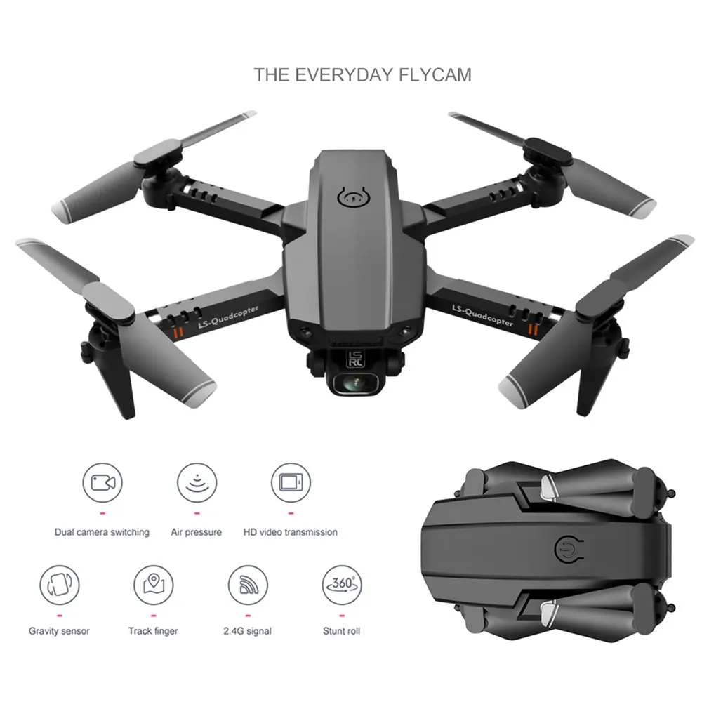 

Mini Drone Xt6 4K 1080P High Definition Camera Wifi Fpv Air Pressure Altitude Hold Quadcopter Foldable Drone
