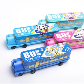 

Locomotive Primary School Children's Kindergarten Double Layer Lovely Large Capacity Pencil Case Multi-functional Stationery Bag
