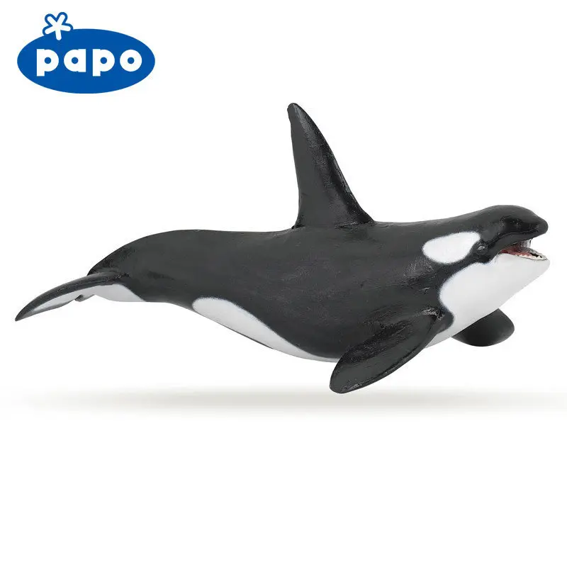 

Series Shark France Seabed Animal Model Orca Marine Organism Plastic Toy Unisex Gift