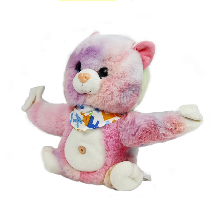 Электрическая Танцующая кошка мультяшная плюшевая кукла Индукционная говорящая